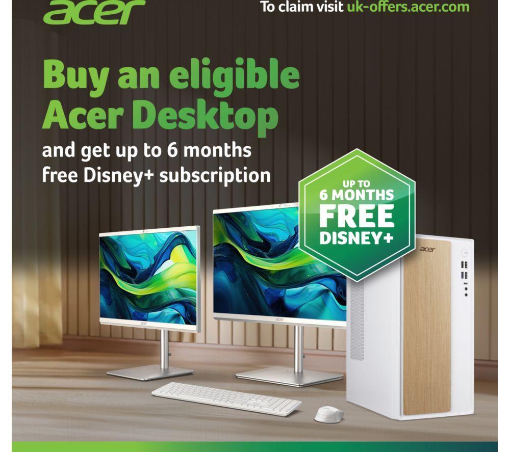 ACER Aspire C24-B 23.8" All-in-One PC - Intel&reg; Celeron&reg;, 512 GB SSD, Black image number 2 of 14