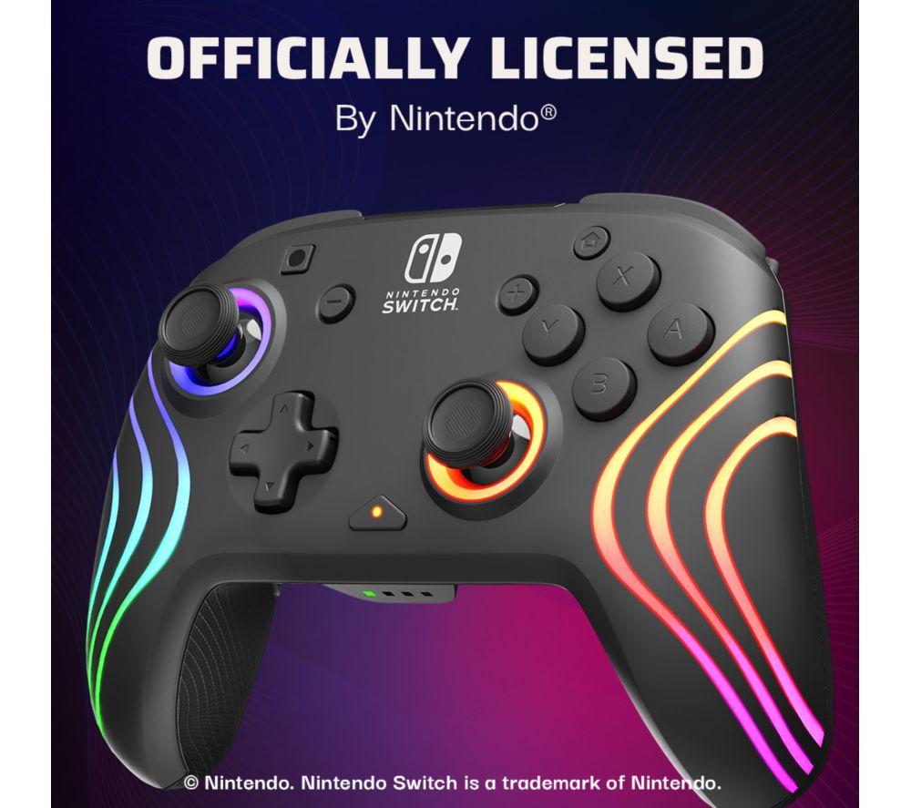 PDP Afterglow Wave Wireless Controller for Nintendo Switch - Black image number 7 of 15