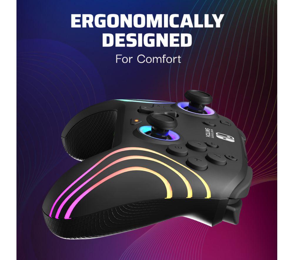 PDP Afterglow Wave Wireless Controller for Nintendo Switch - Black image number 9 of 15