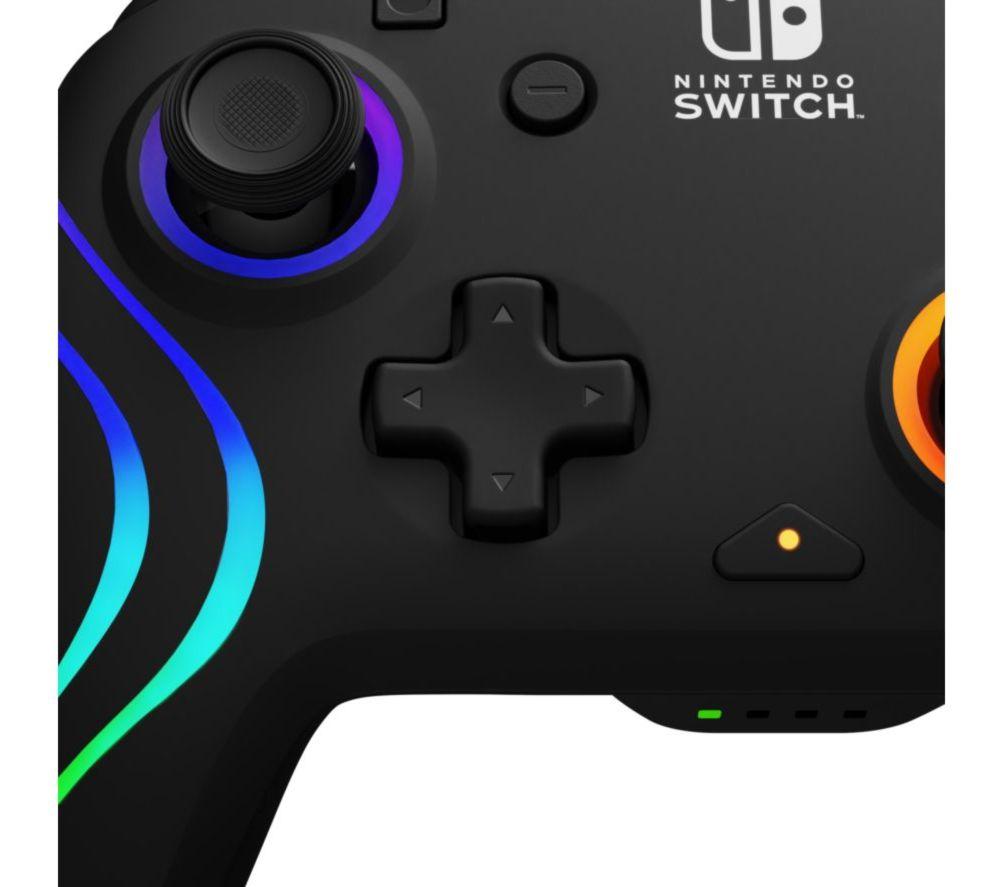 PDP Afterglow Wave Wireless Controller for Nintendo Switch - Black image number 12 of 15