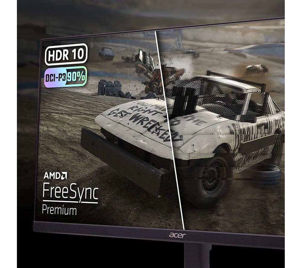 ACER Nitro VG270KV4 bmiipx 4K Ultra HD 27" IPS LCD Dual-Mode Gaming Monitor - Black image number 5 of 8
