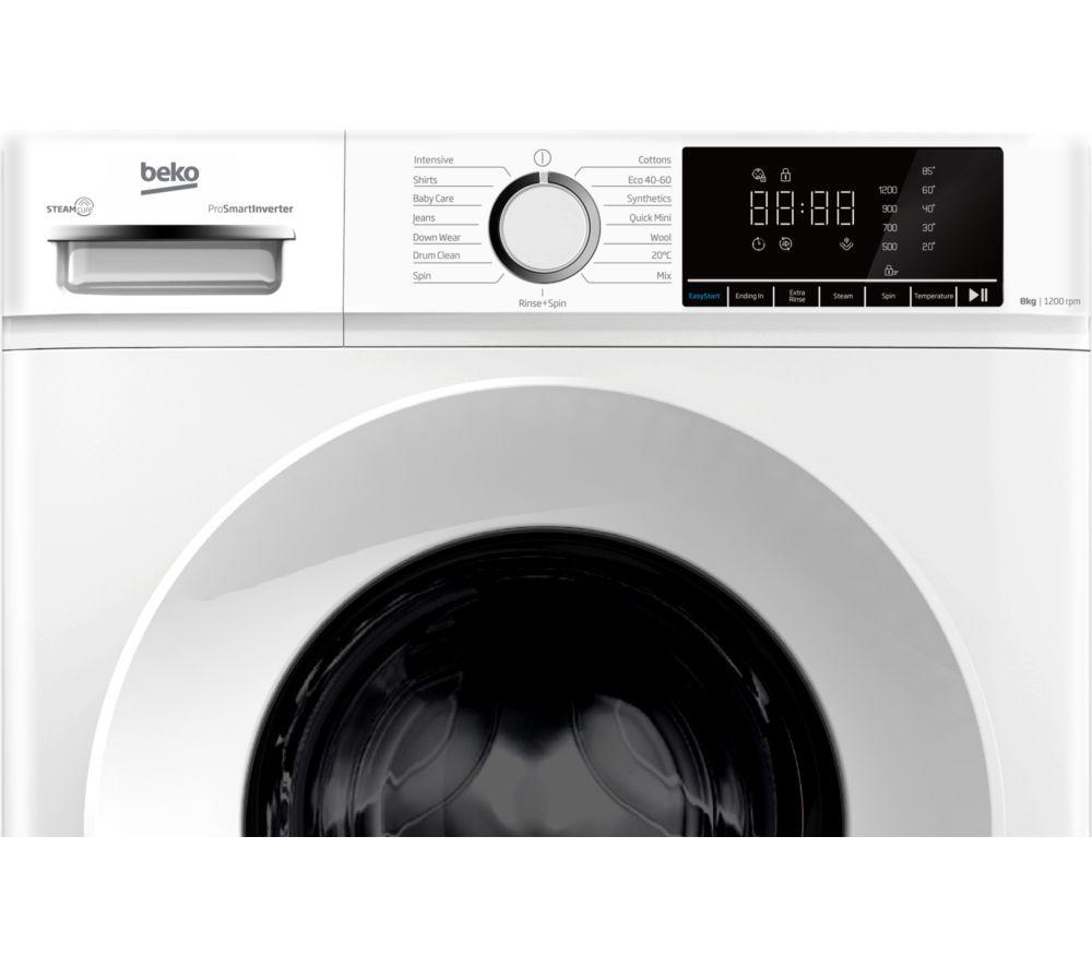 BEKO BW1O3821W 8 kg 1200 Spin Washing Machine - White image number 2 of 3