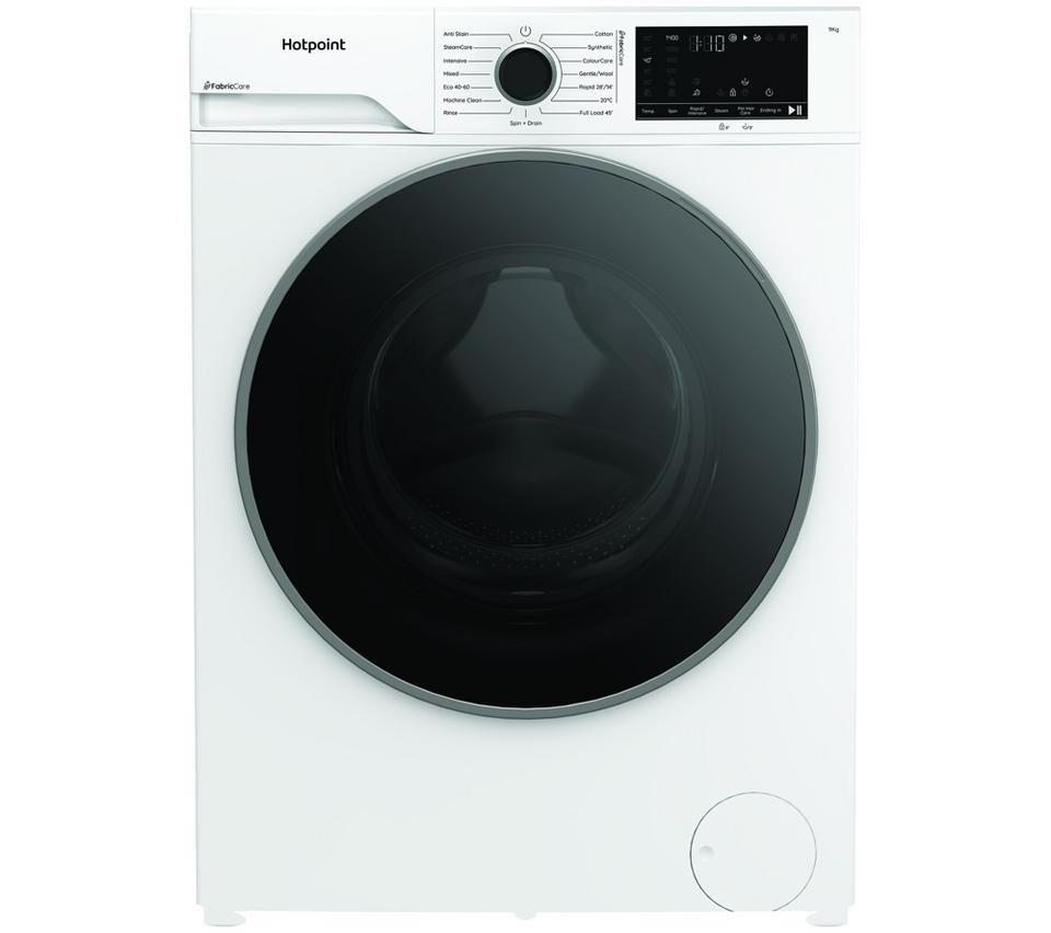 HOTPOINT FabricCare HBCA 93 CARE UK 9 kg 1400 Spin Washing Machine - White