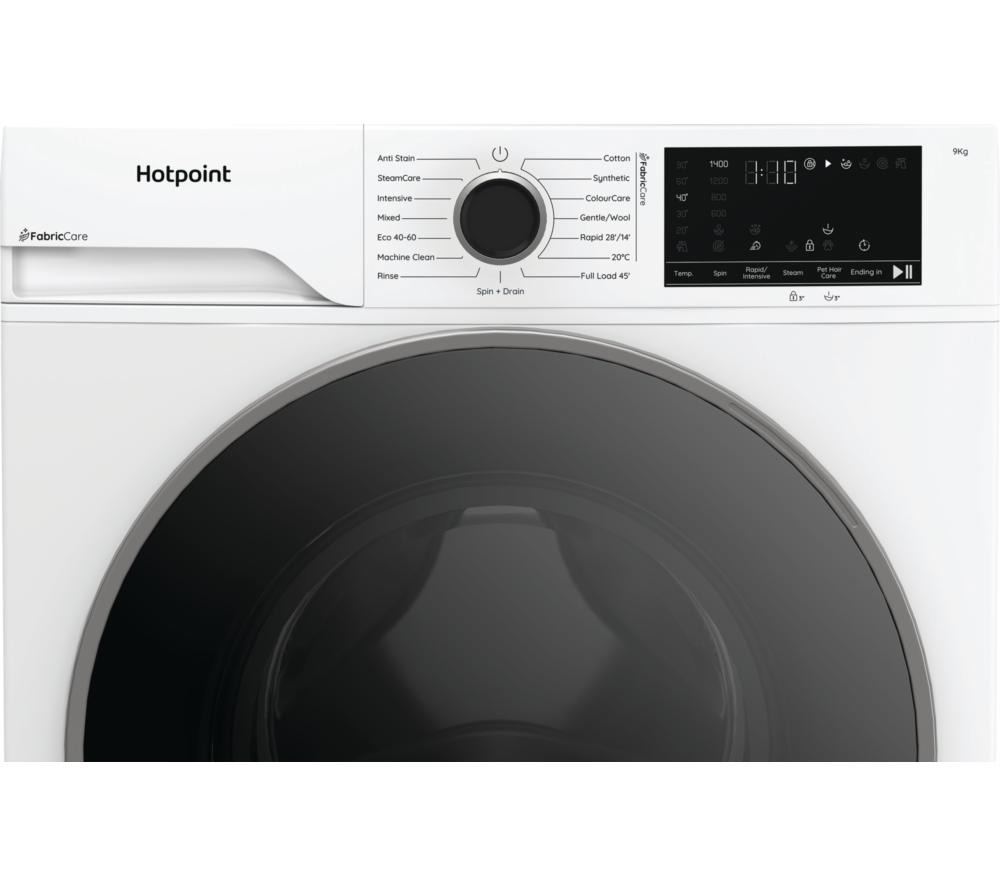 HOTPOINT FabricCare HBCA 93 CARE UK 9 kg 1400 Spin Washing Machine - White image number 3 of 14