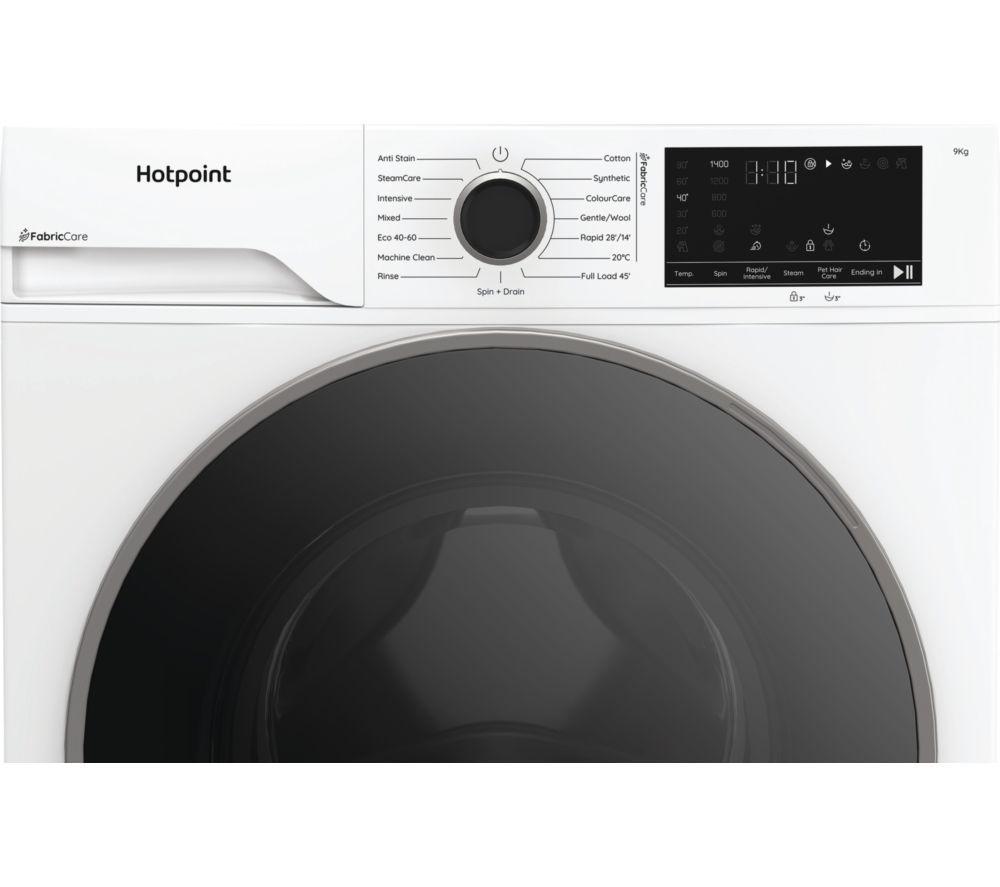 HOTPOINT FabricCare HBCA 93 CARE UK 9 kg 1400 Spin Washing Machine - White image number 23 of 24