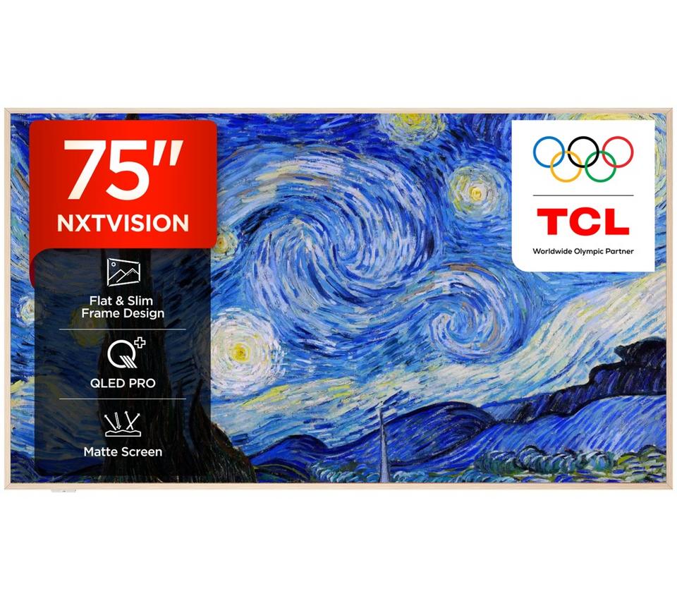 TCL NXTVISION A300W 75" QLED 4K HDR Smart Google TV - 75A300W-UK