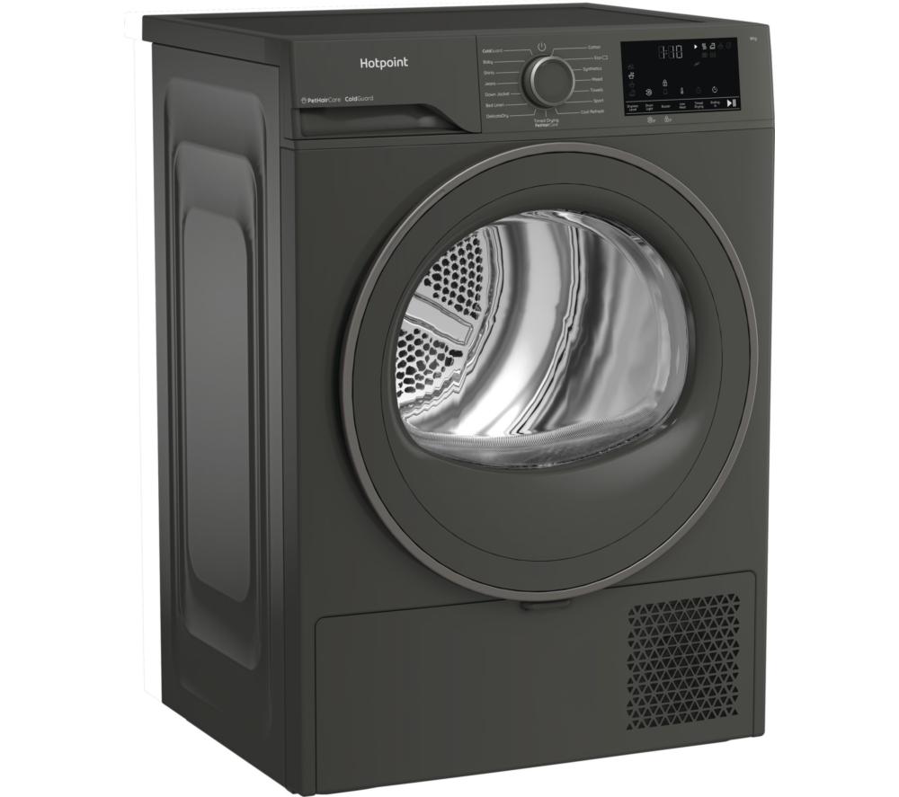 HOTPOINT PetHairCare C HSD 82M GG UK 8 kg Heat Pump Tumble Dryer - Dark Grey image number 2 of 13