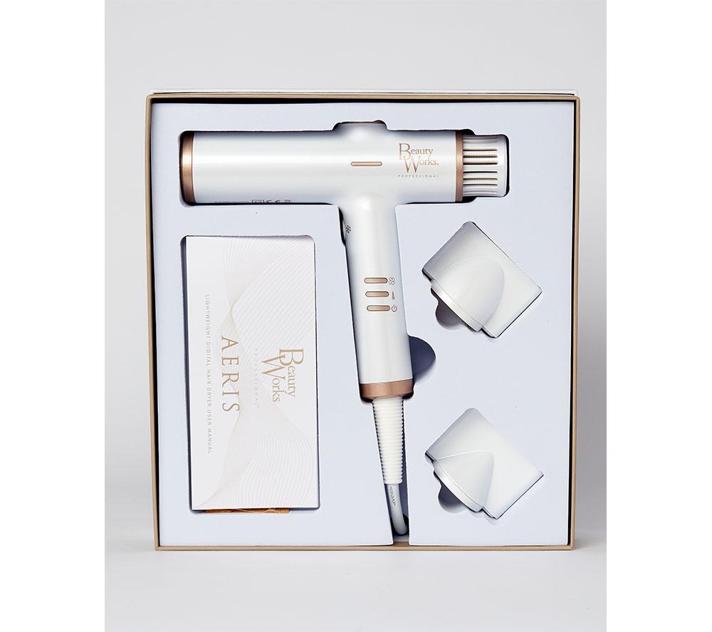 BEAUTY WORKS Aeris Hair Dryer - Gold & White image number 5 of 8