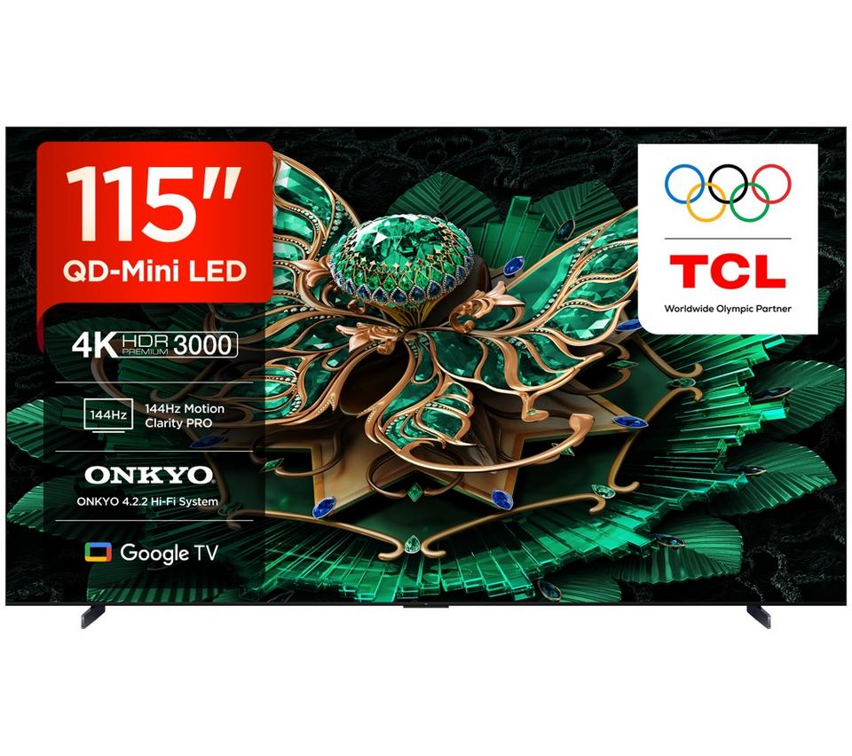TCL C7K 115" QD-Mini LED 4K HDR Smart Google TV - 115C7K-UK