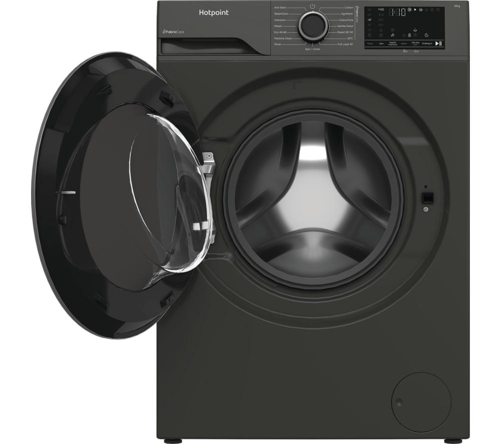 HOTPOINT FabricCare HBCA 103G CARE UK 10 kg 1400 Spin Washing Machine - Manhattan Grey image number 3 of 14