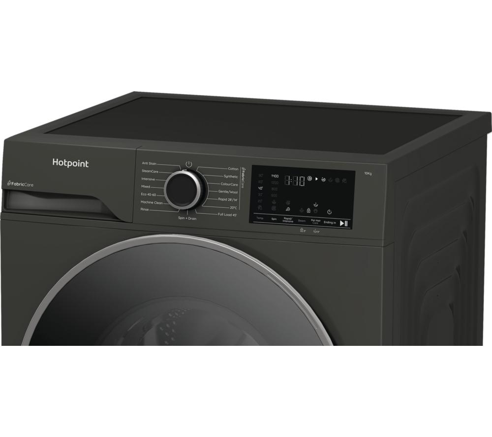 HOTPOINT FabricCare HBCA 103G CARE UK 10 kg 1400 Spin Washing Machine - Manhattan Grey image number 5 of 14