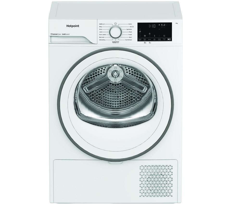HOTPOINT PetHairCare C HSD 82M WW UK 8 kg Heat Pump Tumble Dryer - White