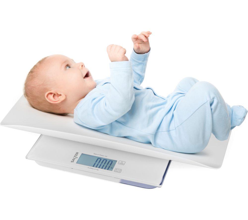 SALTER 2-in-1 Digital Baby Scale - White image number 2 of 3