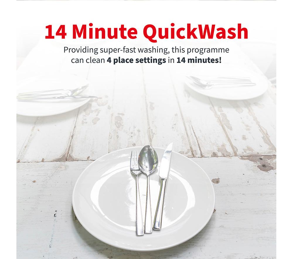 SHARP QW-NA1FF45D6W-EN Full-size Dishwasher - White image number 4 of 11