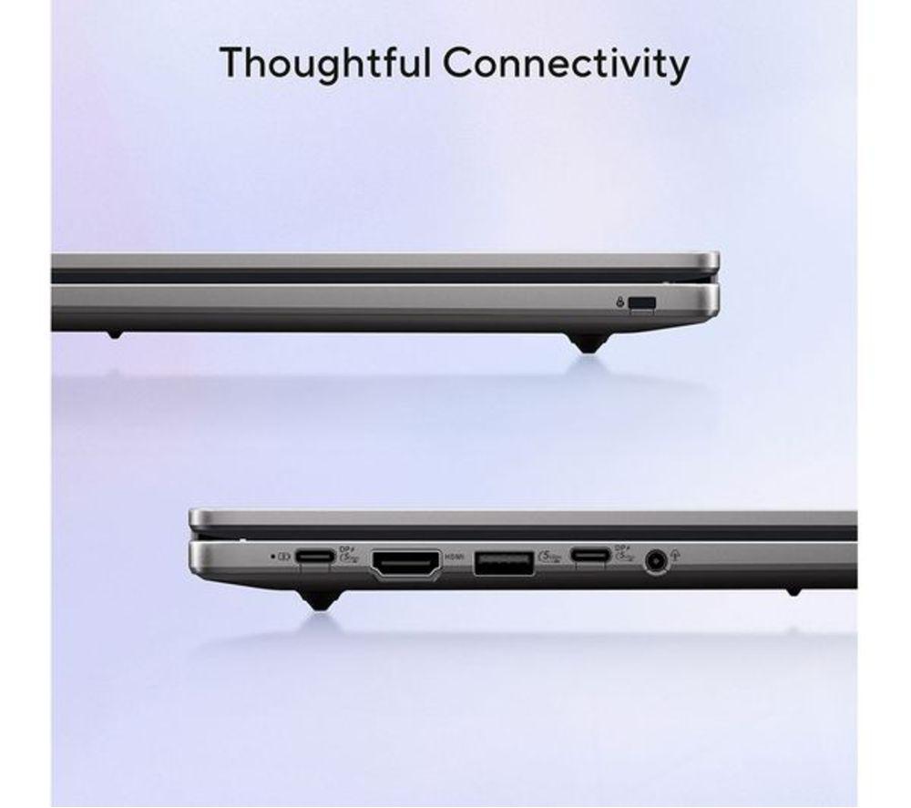 ASUS CX15 15.6" Refurbished Chromebook Plus - Intel&reg; Core&trade; 3, 128 GB eMMC, Grey (Very Good Condition) image number 16 of 19