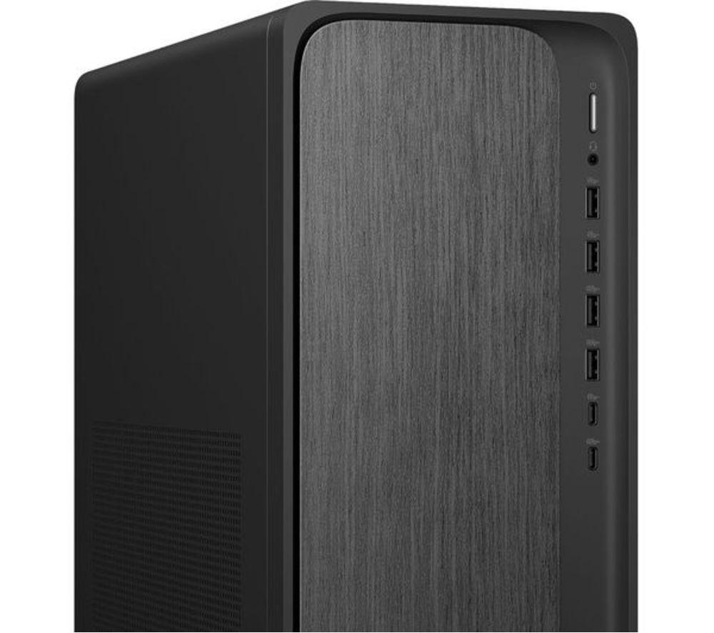 HP OmniDesk M02-0000na Refurbished Desktop PC - AMD Ryzen 5, 512 GB SSD, Grey Wood (Very Good Condition) image number 2 of 18