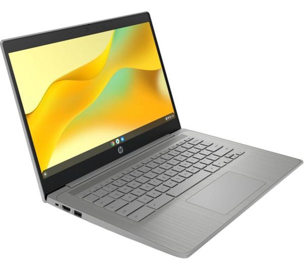 HP 14a-ne1500sa 14" Refurbished Chromebook - Intel&reg; Celeron&reg;, 64 GB eMMC, Grey (Excellent Condition) image number 2 of 4