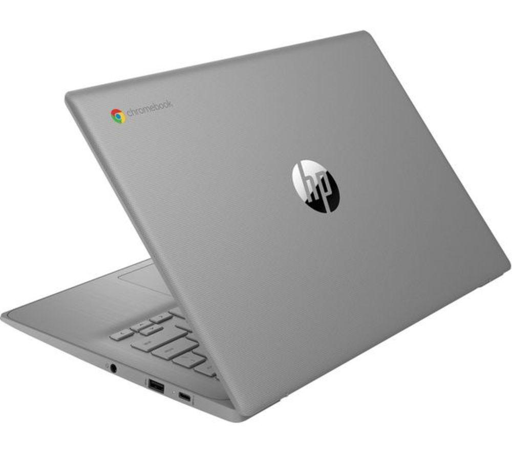 HP 14a-ne1500sa 14" Refurbished Chromebook - Intel&reg; Celeron&reg;, 64 GB eMMC, Grey (Very Good Condition) image number 4 of 4