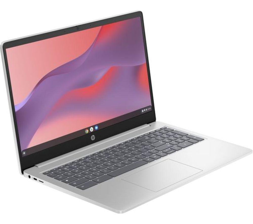 HP 15a-nb0503sa 15.6" Refurbished Chromebook - Intel&reg; N100, 128 GB UFS, Silver (Very Good Condition) image number 3 of 3