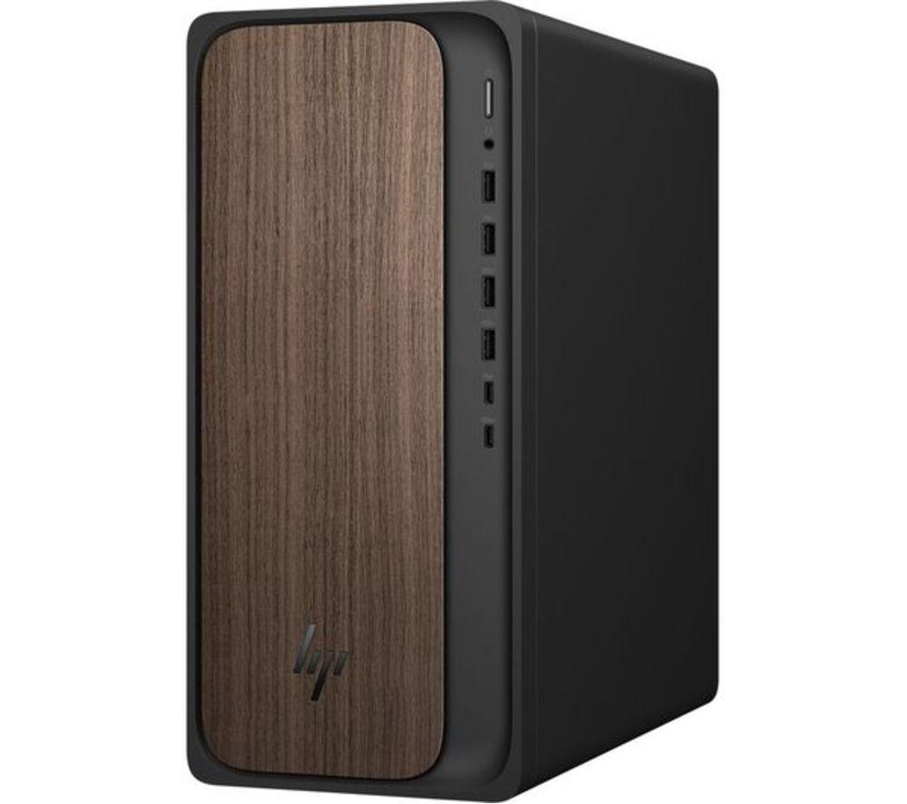 HP OmniDesk M03-0000na AI Refurbished Desktop PC - Intel&reg; Core&trade; Ultra 7, 1 TB SSD, Dark Wood (Very Good Condition) image number 2 of 19