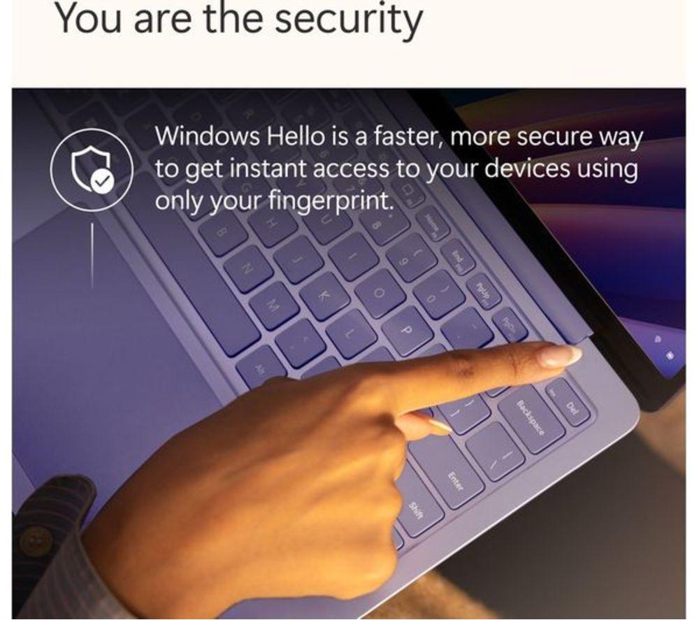 MICROSOFT 13" Refurbished Surface Laptop, Copilot+ PC - Snapdragon X Plus, 512 GB SSD, Platinum (Very Good Condition) image number 10 of 14