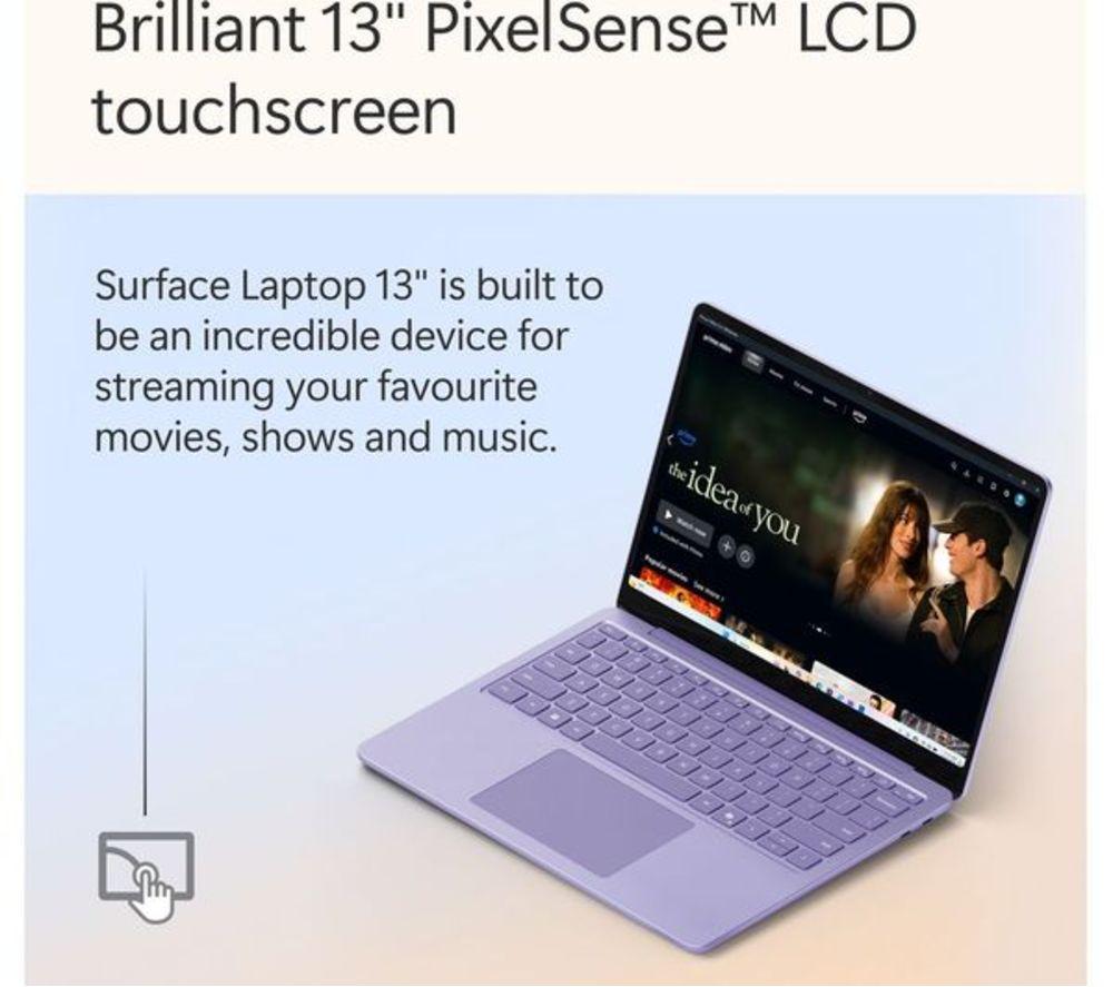 MICROSOFT 13" Refurbished Surface Laptop, Copilot+ PC - Snapdragon X Plus, 512 GB SSD, Purple (Excellent Condition) image number 4 of 14