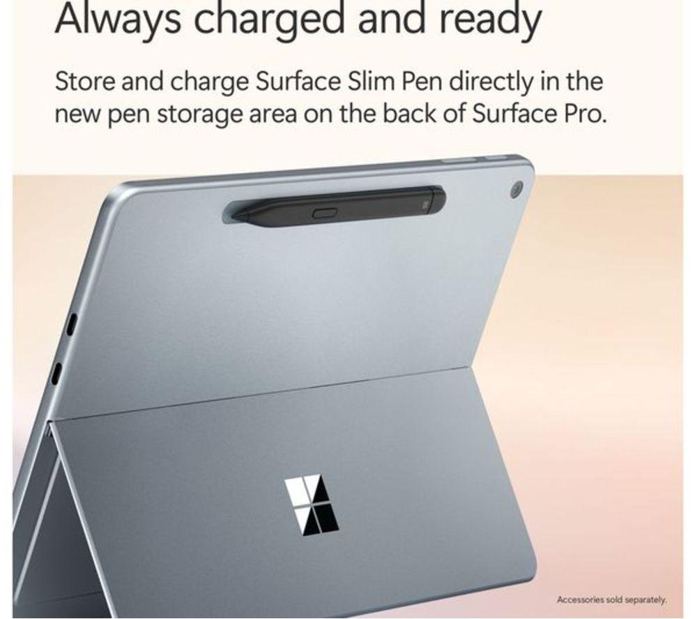 MICROSOFT 12" Refurbished Surface Pro, Copilot+ PC - Snapdragon X Plus, 512 GB SSD, Ocean image number 10 of 17