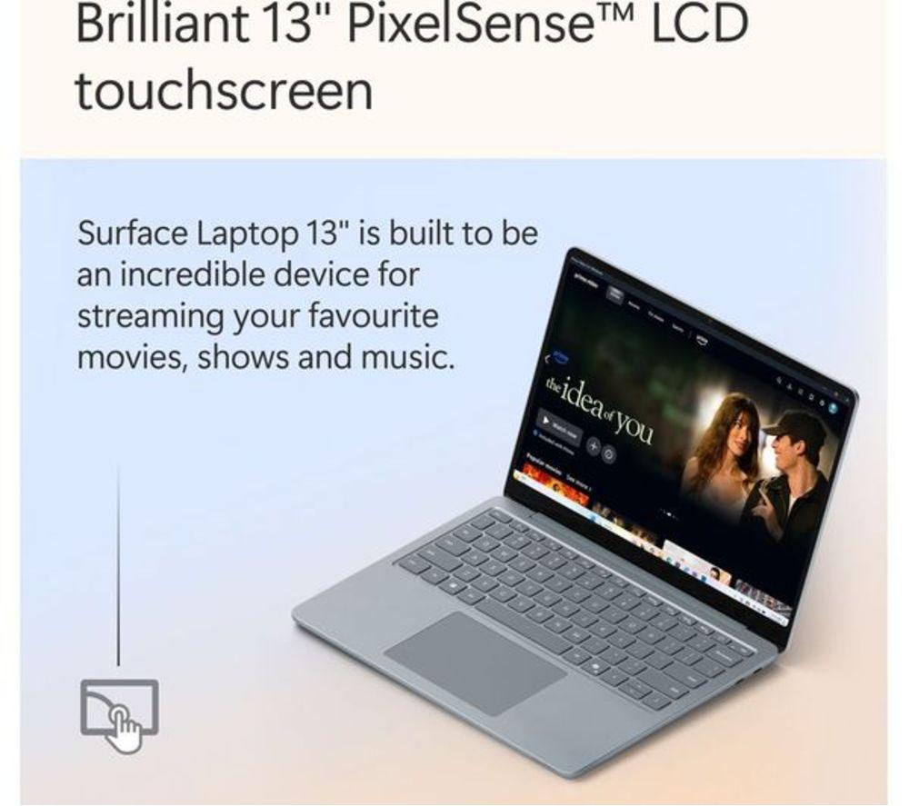 MICROSOFT 13" Refurbished Surface Laptop, Copilot+ PC - Snapdragon X Plus, 512 GB SSD, Ocean (Excellent Condition) image number 3 of 14