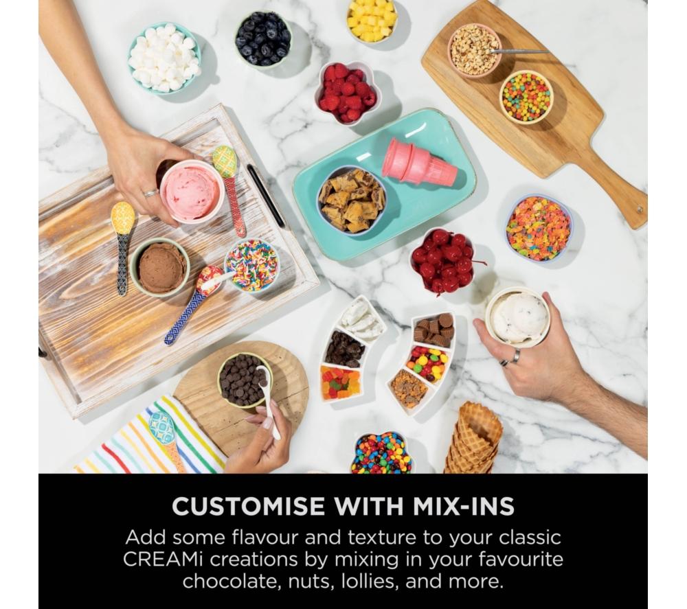 NINJA CREAMi Scoop & Swirl NC701UK 13-in-1 Ice Cream and Soft Serve Maker - Silver image number 7 of 14