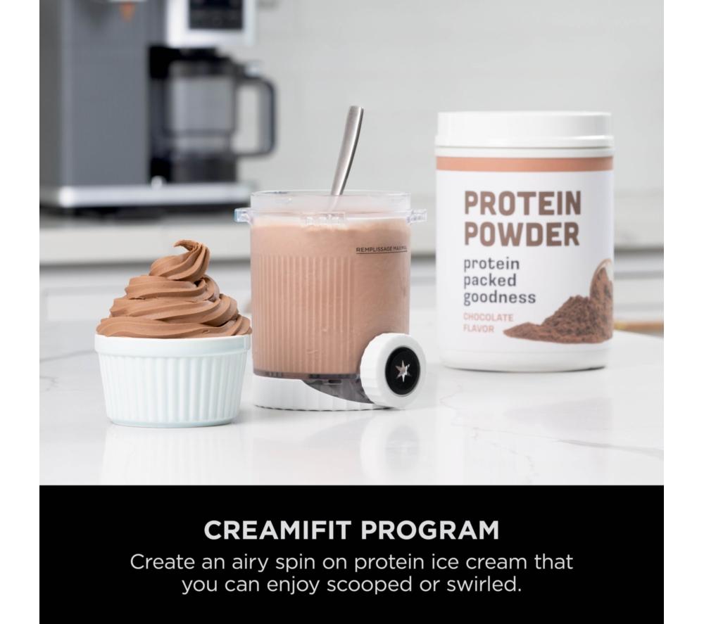 NINJA CREAMi Scoop & Swirl NC701UK 13-in-1 Ice Cream and Soft Serve Maker - Silver image number 8 of 14