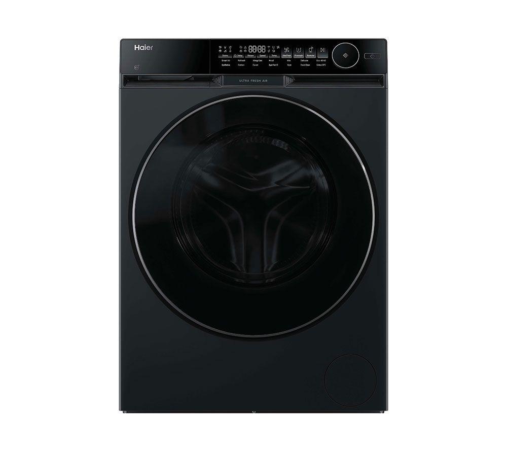 HAIER X Series 9 HW100-B14387BUUK WiFi-enabled 10 kg 1400 Spin Washing Machine – Black, Black
