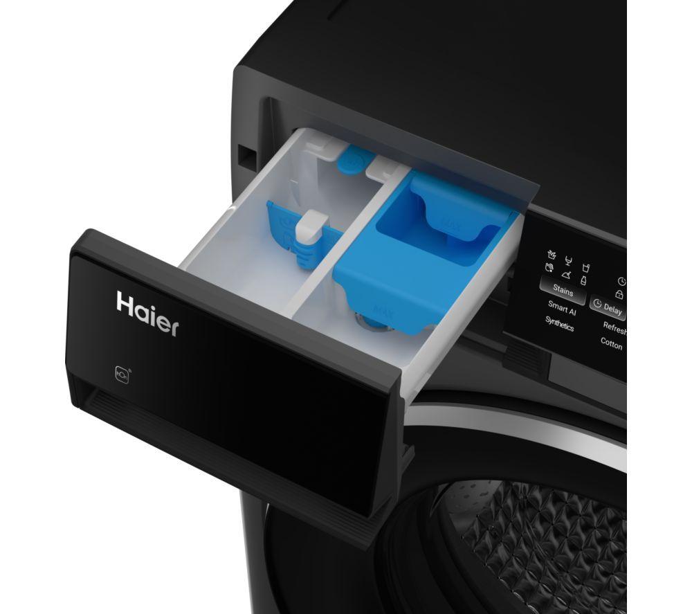 HAIER X Series 9 HW100-B14387BUUK WiFi-enabled 10 kg 1400 Spin Washing Machine - Black image number 14 of 16