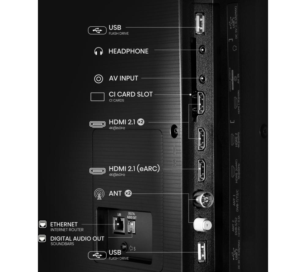 HISENSE E6Q 50" LED 4K HDR Smart TV with Freely - 50E6QTUK image number 11 of 15
