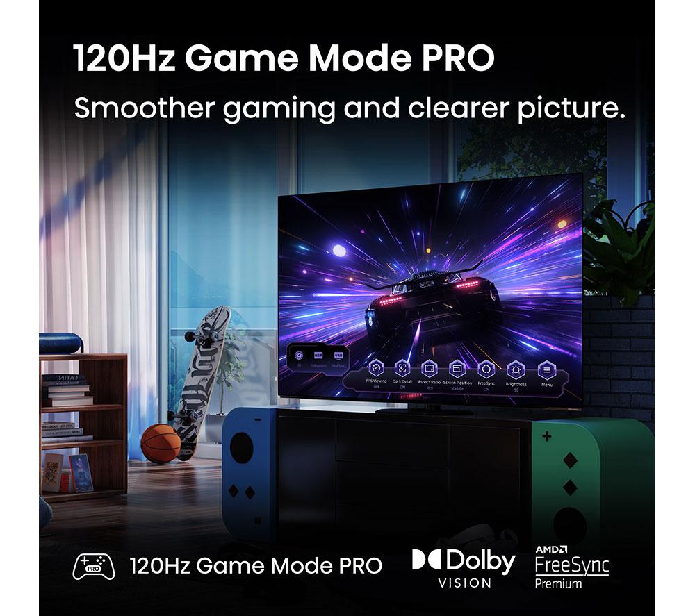 HISENSE A85Q 65" OLED 4K Smart AI TV with Freely - 65A85QTUK image number 6 of 18