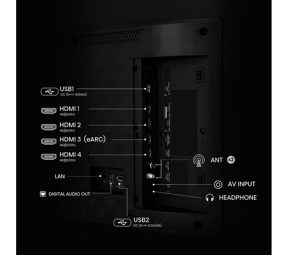 HISENSE A85Q 65" OLED 4K Smart AI TV with Freely - 65A85QTUK image number 12 of 18
