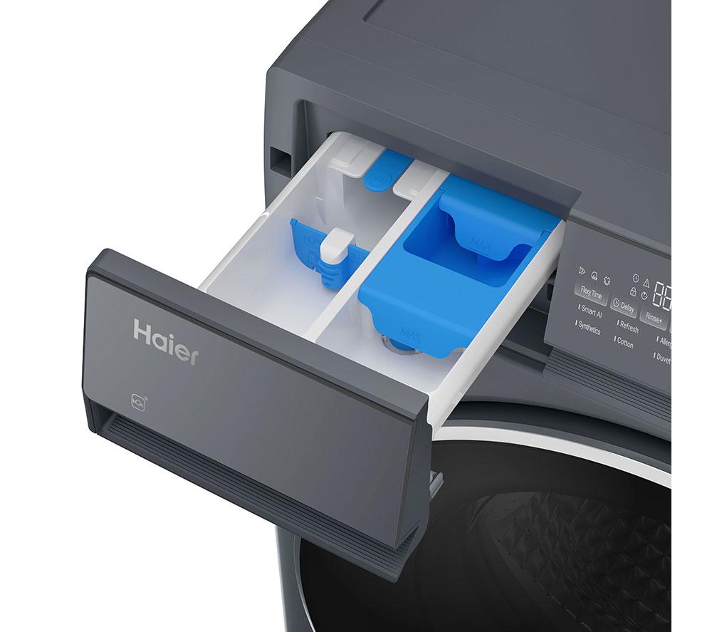 HAIER X Series 7 HW120-B14367GUUK WiFi-enabled 12 kg 1400 Spin Washing Machine - Graphite image number 4 of 15