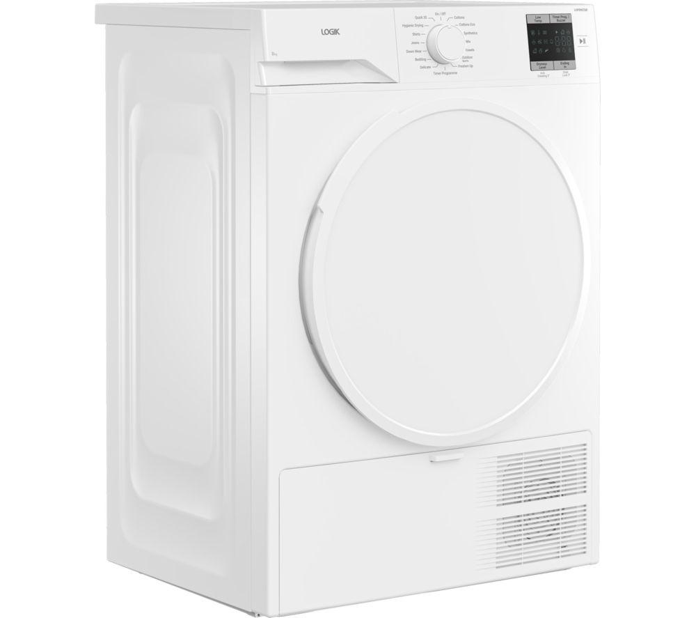 LOGIK LHP8W25R 8 kg Heat Pump Tumble Dryer - White image number 2 of 6