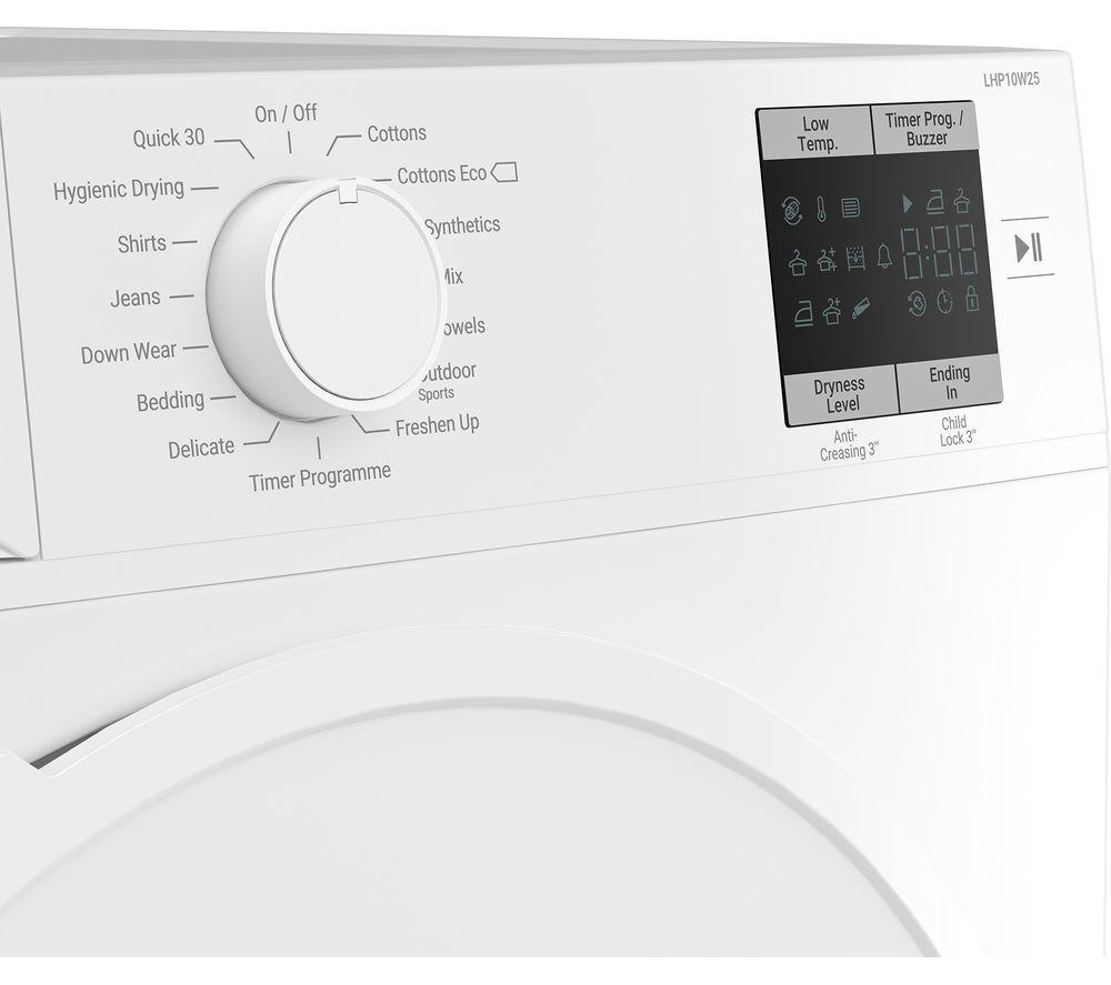 LOGIK LHP10W25R 10 kg Heat Pump Tumble Dryer - White image number 5 of 6