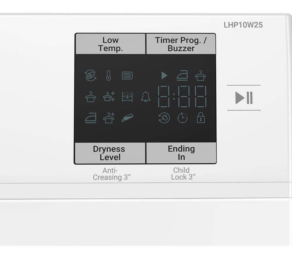 LOGIK LHP10W25R 10 kg Heat Pump Tumble Dryer - White image number 6 of 6