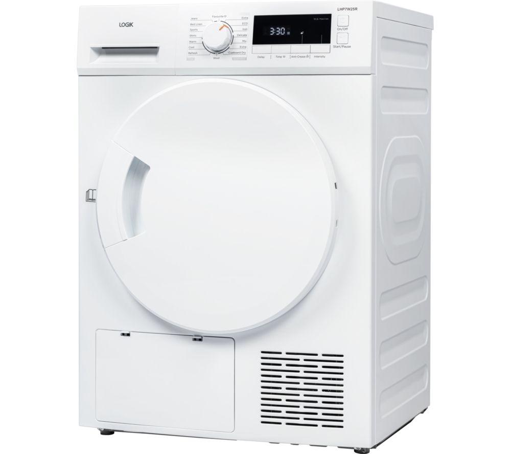 LOGIK LHP7W25R 7 kg Heat Pump Tumble Dryer - White image number 2 of 9