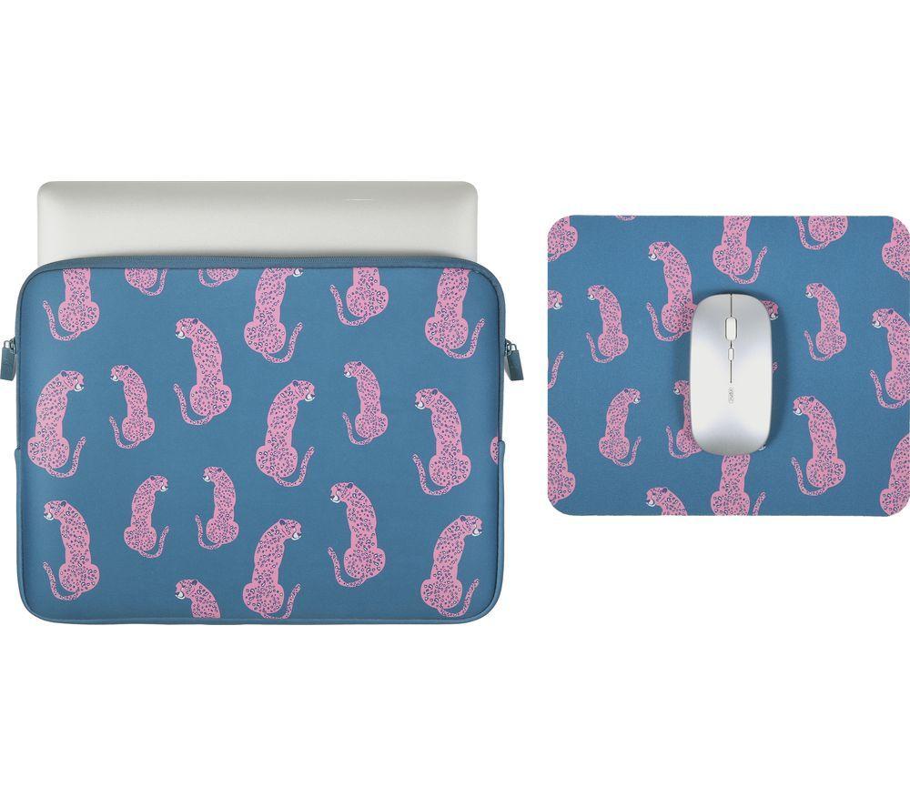 GOJI G15SLBUN26 15.6" Laptop Sleeve & Mouse Mat - Blue image number 7 of 8