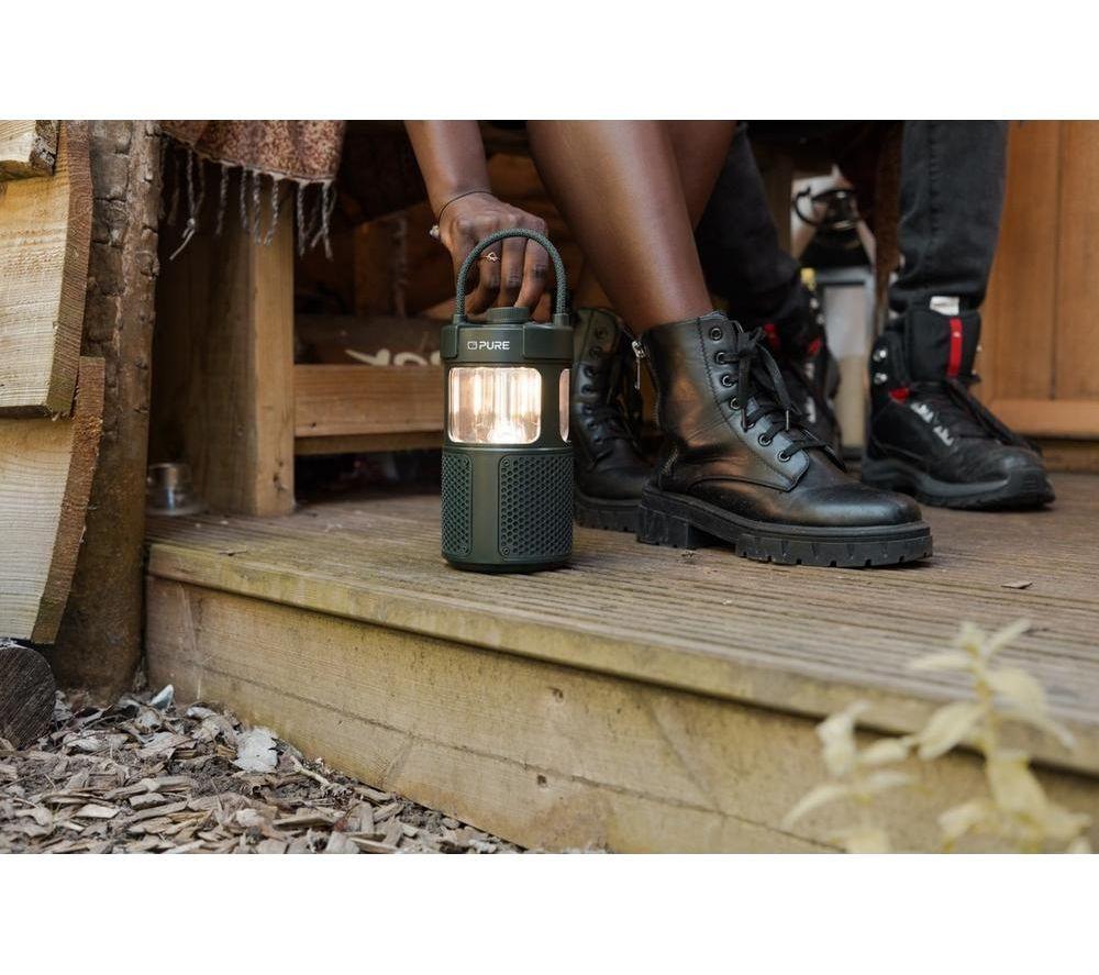PURE Woodland Glow Portable Bluetooth Speaker - Green image number 3 of 7