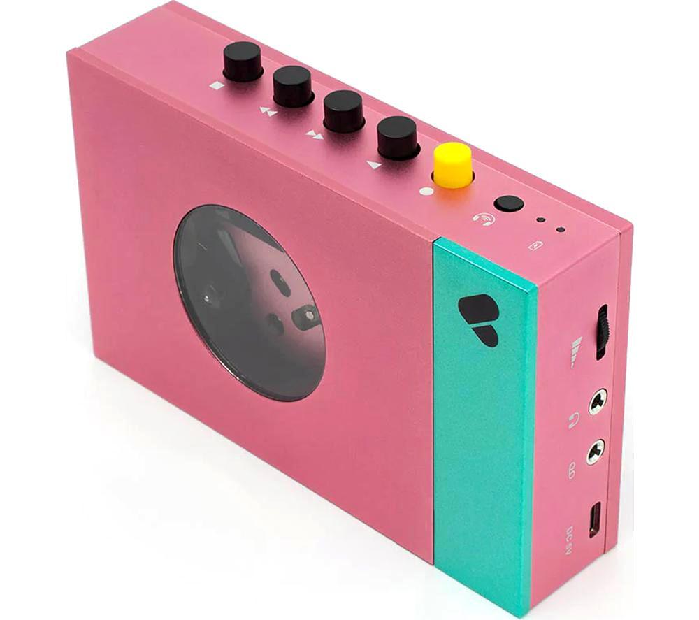 WE ARE REWIND Edith Personal Cassette Player - Pink & Green image number 2 of 5