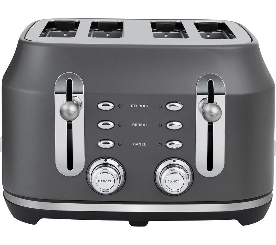 RANGEMASTER Classic Collection RMCL4S304GY 4-Slice Toaster - Grey