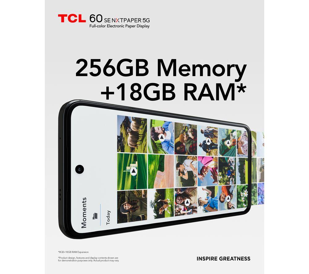 TCL 60 SE NXTPAPER 5G - 256 GB, Space Grey image number 7 of 8