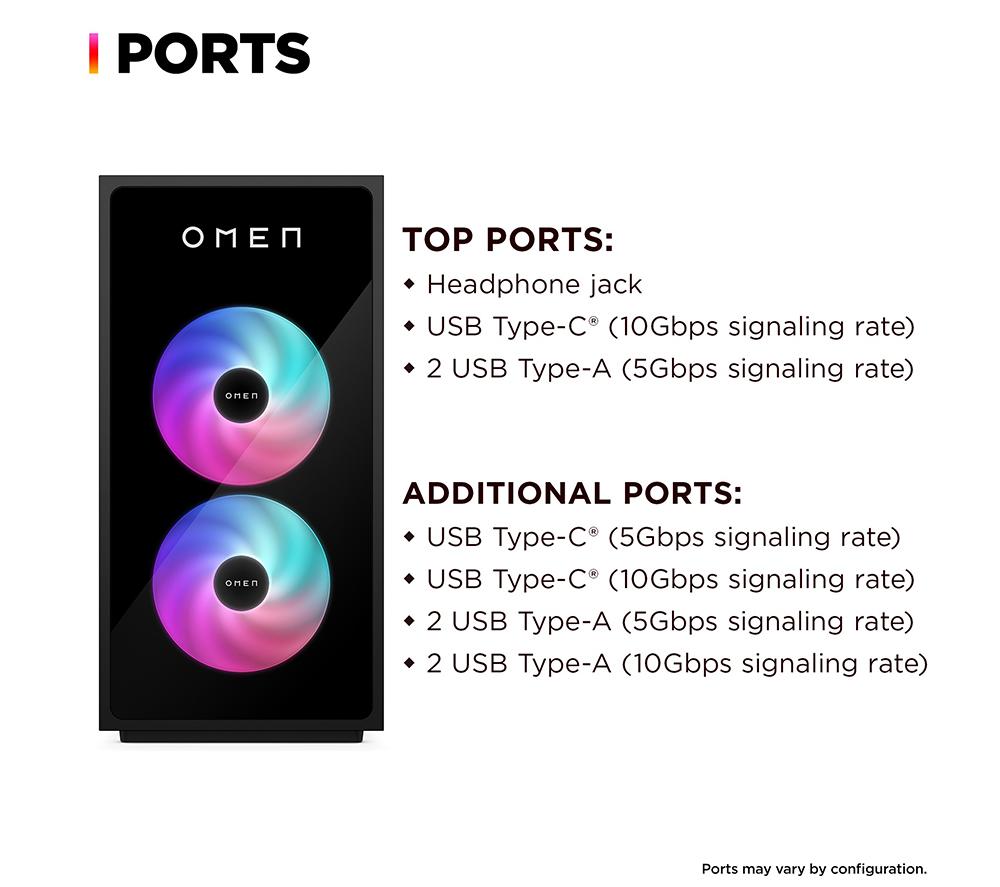 HP OMEN 35L Gaming PC - Intel&reg; Core&trade; i7, RTX 5070 Ti, 1 TB SSD image number 8 of 20