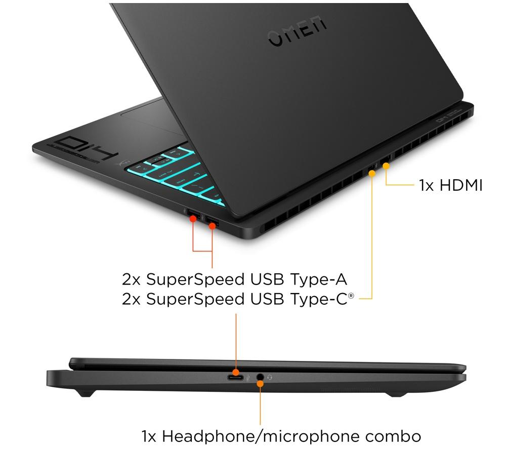 HP OMEN Transcend 14-fb1509na 14" Gaming Laptop - Intel&reg; Core&trade; Ultra 9, RTX 5070, 1 TB SSD image number 8 of 22