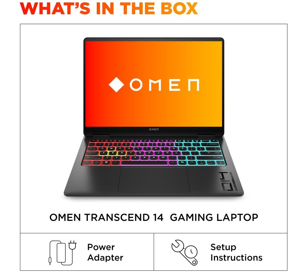 HP OMEN Transcend 14-fb1509na 14" Gaming Laptop - Intel&reg; Core&trade; Ultra 9, RTX 5070, 1 TB SSD image number 10 of 22