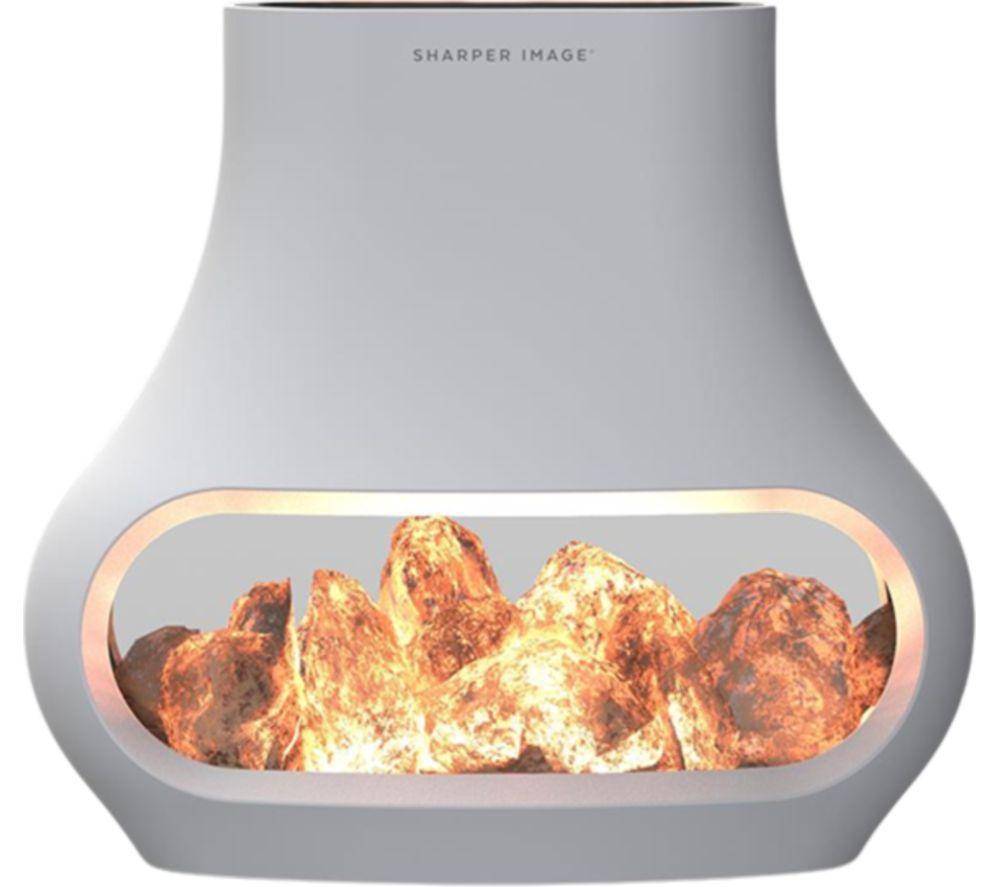SHARPER IMAGE Salt Lamp Diffuser - White