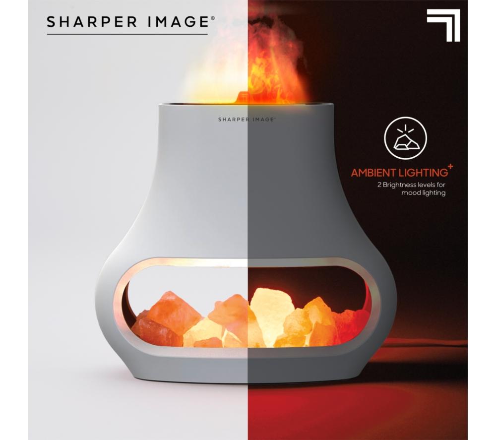 SHARPER IMAGE Salt Lamp Diffuser - White image number 3 of 4